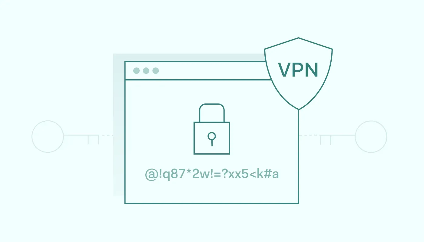 Associative visual for an encryption and virtual private networks 1400x800