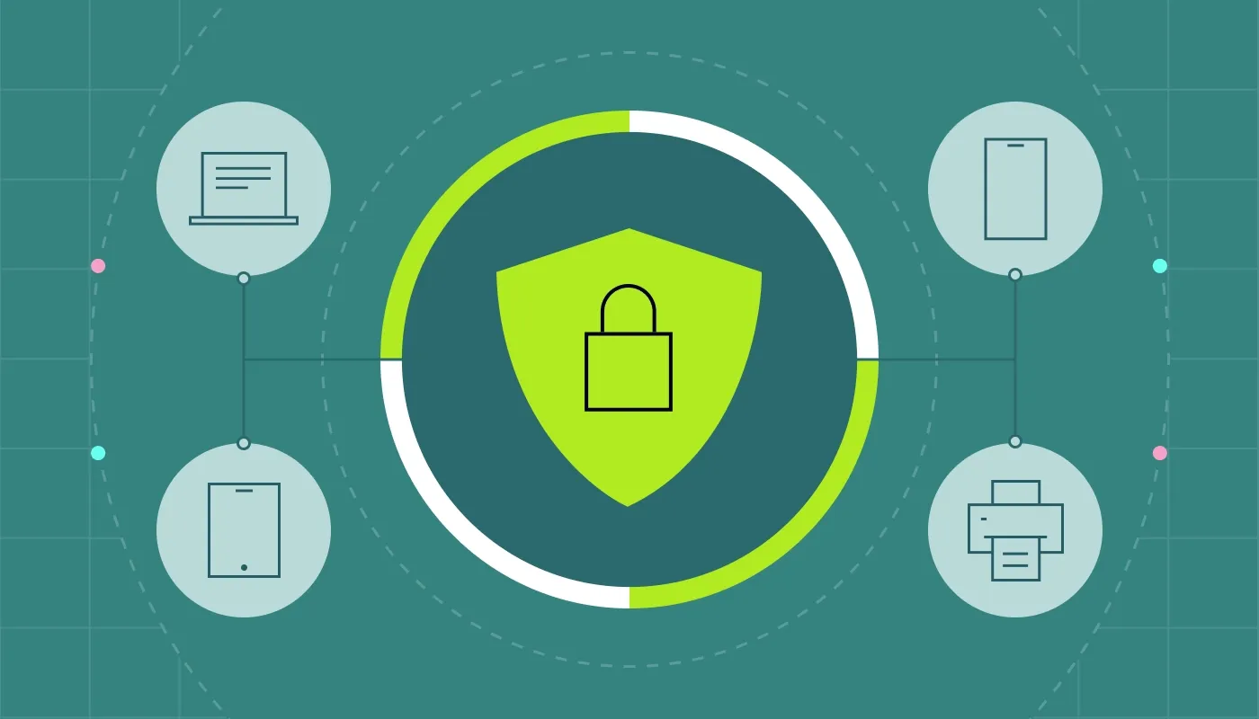 A blog cover for an article about an endpoint security