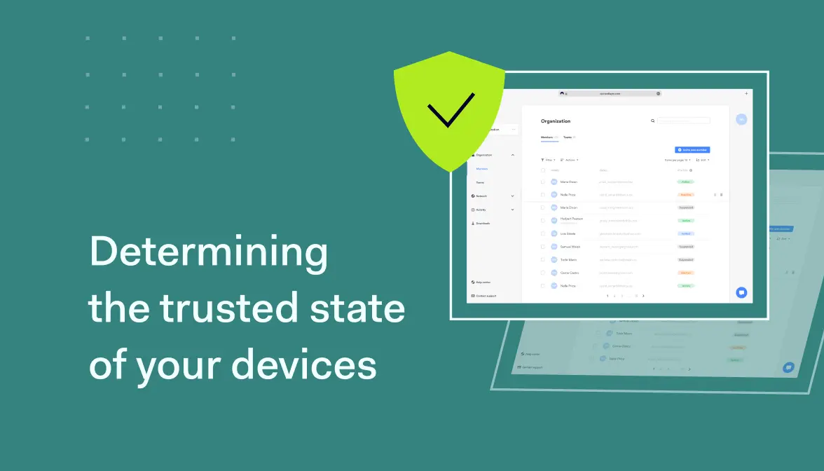 Determining the trusted state of your devices