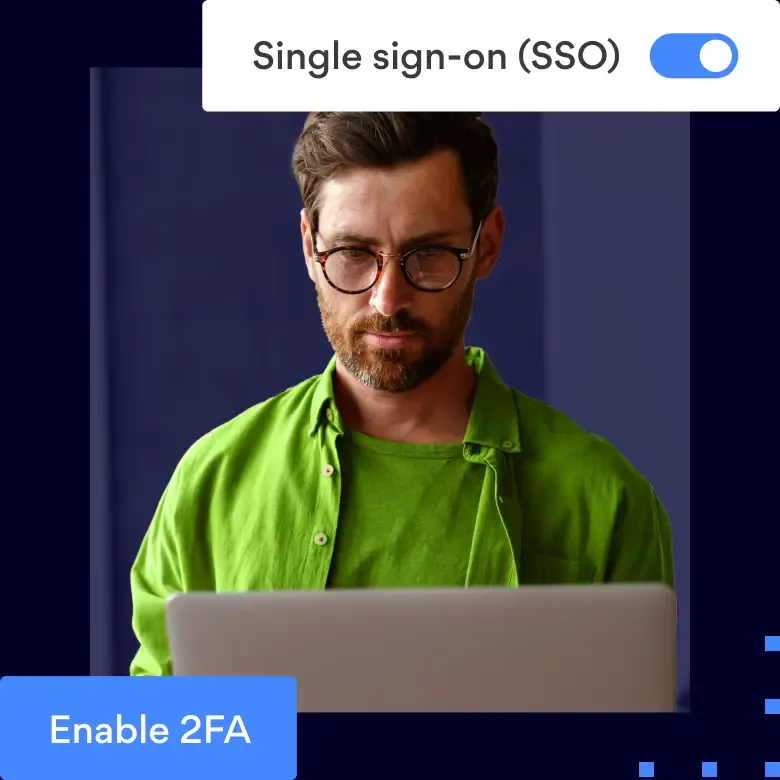 Man using single sign-on