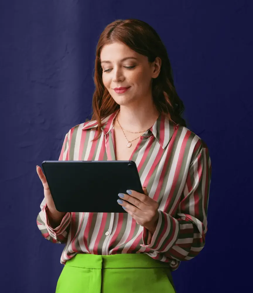 Person reading about CCPA