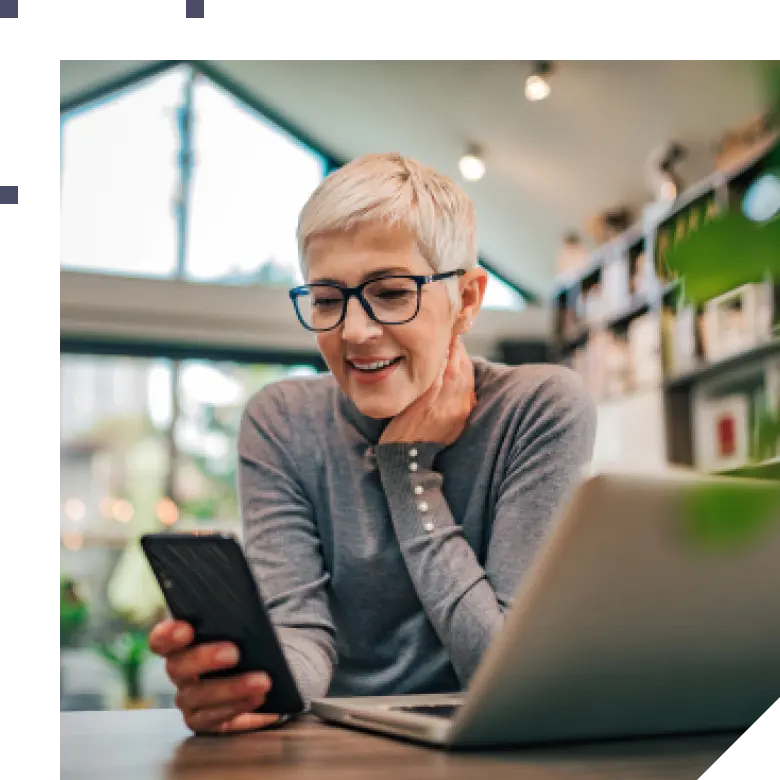 Woman checking gateway to gateway solution