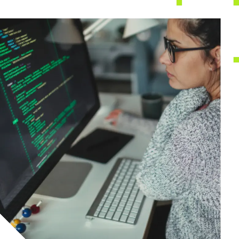 Woman learning about VPN tunnel encryption for data protection